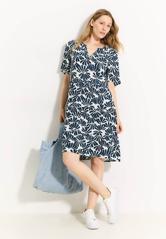 Tunika Kleid mit Print - dark petrol blue