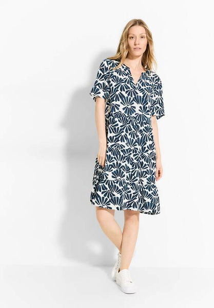 Tunika Kleid mit Print - dark petrol blue