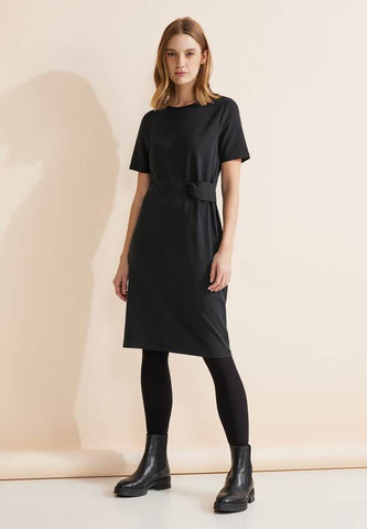 Kleid mit Knotendetail - black