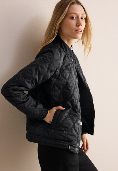 Gesteppte Jacke - Black