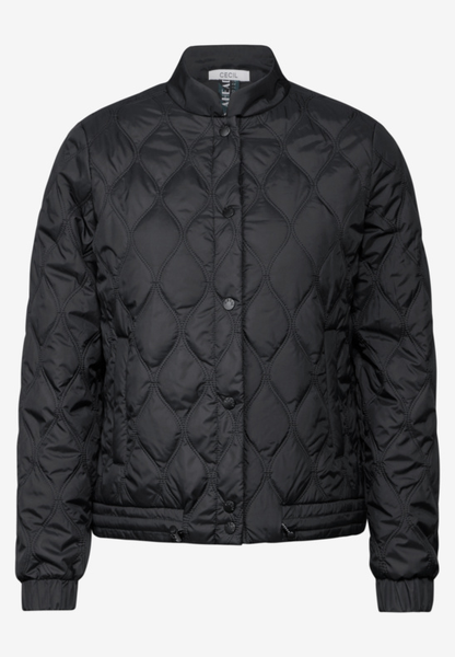 Gesteppte Jacke - Black