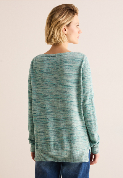 Chenille-Pullover - aventurine green