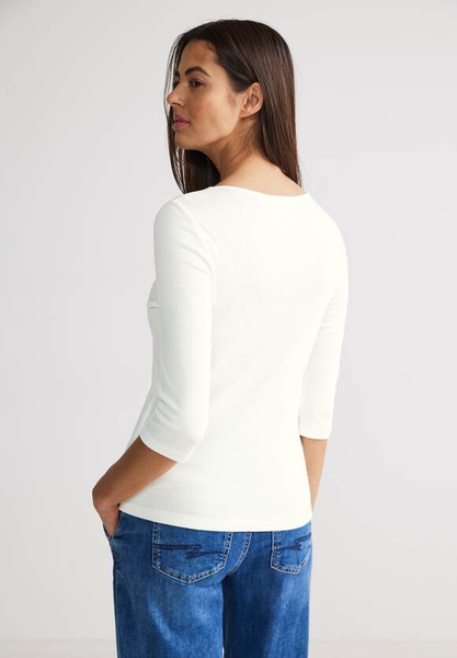 Shirt mit Partprint - off white