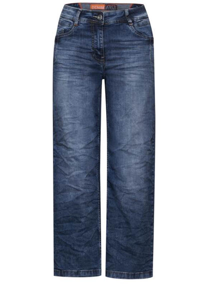 Loose Fit Jeans STYLE NEELE - mid blue wash