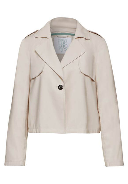 Kurzer Trenchcoat - smooth sand beige