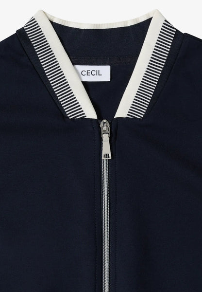 Blouson aus Jersey mit Knontrastdetails